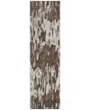 Addison Chantille Machine Washable Acn986 2'3"x7'6" Runner Area Rug In Brown