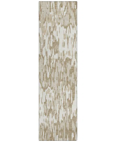 Addison Chantille Machine Washable Acn986 2'3"x7'6" Runner Area Rug In Ivory
