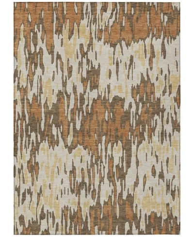 Addison Chantille Machine Washable Acn986 2'6"x3'10" Area Rug In Copper