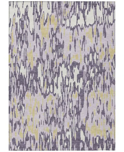 Addison Chantille Machine Washable Acn986 8'x10' Area Rug In Purple