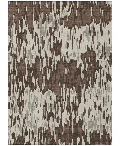 Addison Chantille Machine Washable Acn986 9'x12' Area Rug In Brown