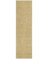 Addison Chantille Machine Washable Acn987 2'3"x7'6" Runner Area Rug In Gold