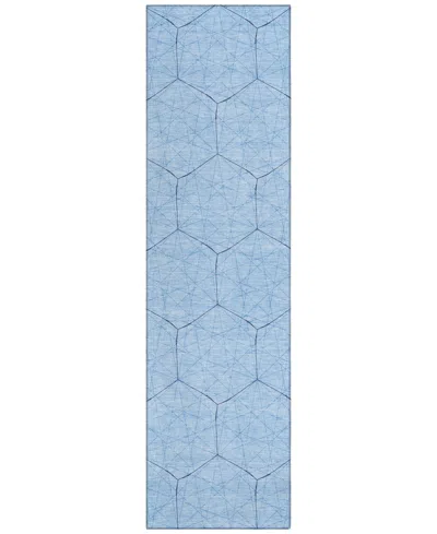 Addison Chantille Machine Washable Acn987 2'3"x7'6" Runner Area Rug In Mist