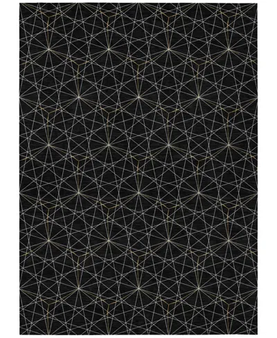 Addison Chantille Machine Washable Acn987 2'6"x3'10" Area Rug In Black