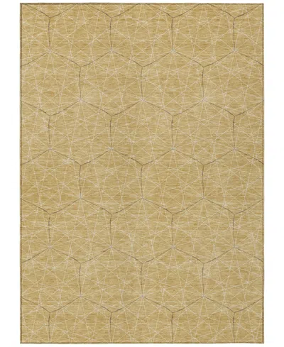 Addison Chantille Machine Washable Acn987 2'6"x3'10" Area Rug In Gold