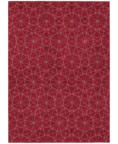Addison Chantille Machine Washable Acn987 2'6"x3'10" Area Rug In Red