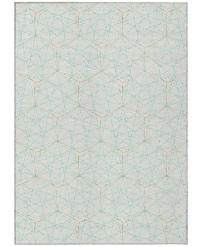 Addison Chantille Machine Washable Acn987 2'6"x3'10" Area Rug In White