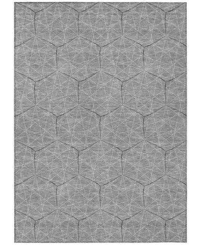 Addison Chantille Machine Washable Acn987 5'x7'6" Area Rug In Gray