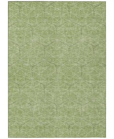 Addison Chantille Machine Washable Acn987 5'x7'6" Area Rug In Green