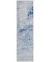 Addison Chantille Machine Washable Acn988 2'3"x7'6" Runner Area Rug In Mist