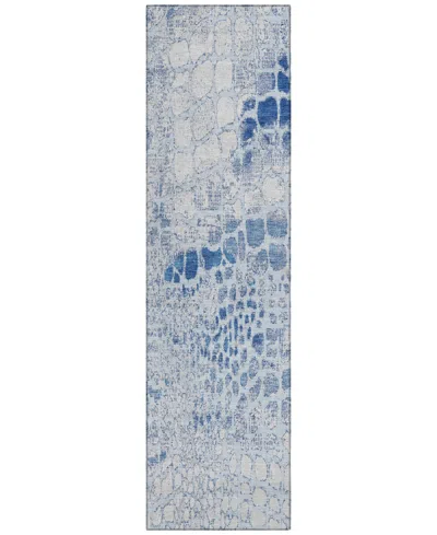 Addison Chantille Machine Washable Acn988 2'3"x7'6" Runner Area Rug In Mist
