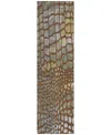 Addison Chantille Machine Washable Acn988 2'3"x7'6" Runner Area Rug In Paprika