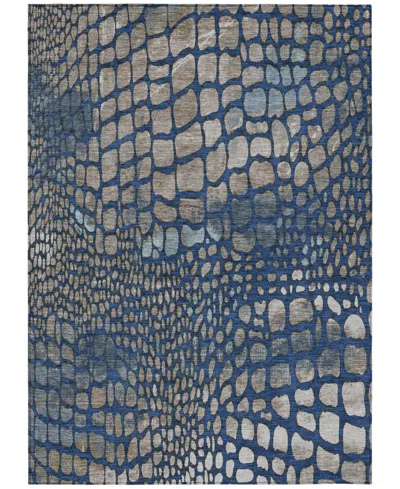 Addison Chantille Machine Washable Acn988 8'x10' Area Rug In Navy