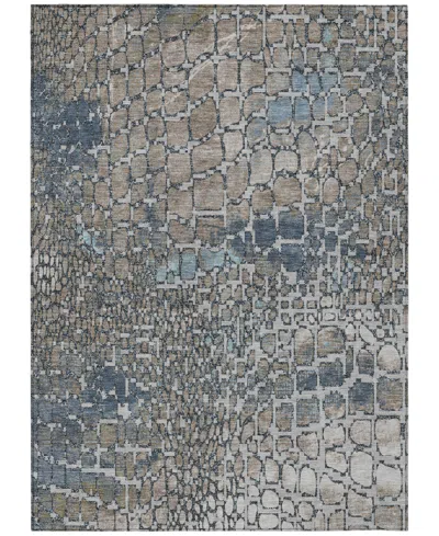 Addison Chantille Machine Washable Acn988 8'x10' Area Rug In Silver