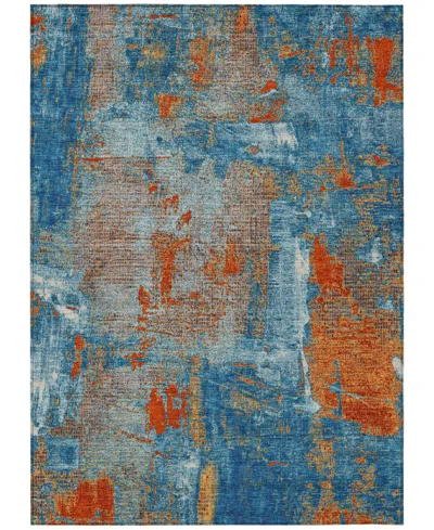 Addison Chantille Machine Washable Acn989 10'x14' Area Rug In Navy