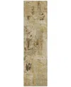 Addison Chantille Machine Washable Acn989 2'3"x7'6" Runner Area Rug In Beige