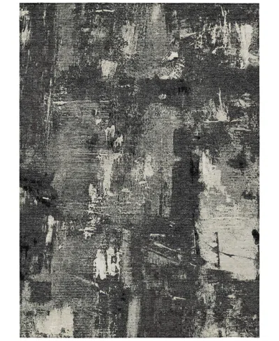 Addison Chantille Machine Washable Acn989 2'6"x3'10" Area Rug In Black