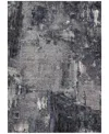 Addison Chantille Machine Washable Acn989 5'x7'6" Area Rug In Charcoal