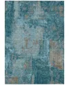 Addison Chantille Machine Washable Acn989 5'x7'6" Area Rug In Teal