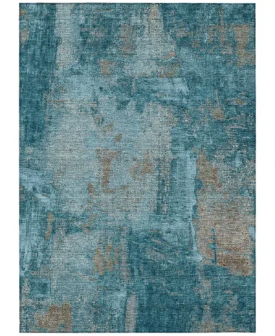 Addison Chantille Machine Washable Acn989 5'x7'6" Area Rug In Teal