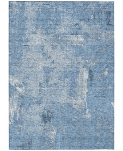 Addison Chantille Machine Washable Acn989 9'x12' Area Rug In Denim