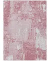 Addison Chantille Machine Washable Acn989 9'x12' Area Rug In Pink