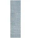 Addison Chantille Machine Washable Acn990 2'3"x7'6" Runner Area Rug In Denim