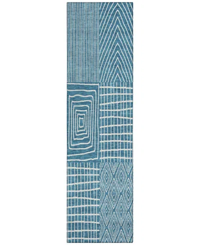Addison Chantille Machine Washable Acn990 2'3"x7'6" Runner Area Rug In Teal