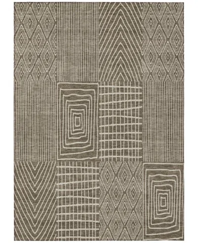 Addison Chantille Machine Washable Acn990 3'x5' Area Rug In Brown