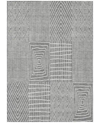 Addison Chantille Machine Washable Acn990 3'x5' Area Rug In Gray