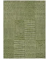 Addison Chantille Machine Washable Acn990 3'x5' Area Rug In Olive