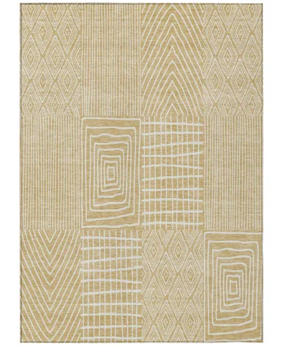 Addison Chantille Machine Washable Acn990 8'x10' Area Rug In Gold