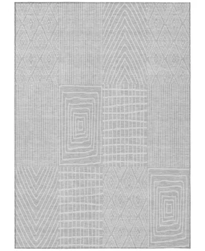 Addison Chantille Machine Washable Acn990 8'x10' Area Rug In Silver