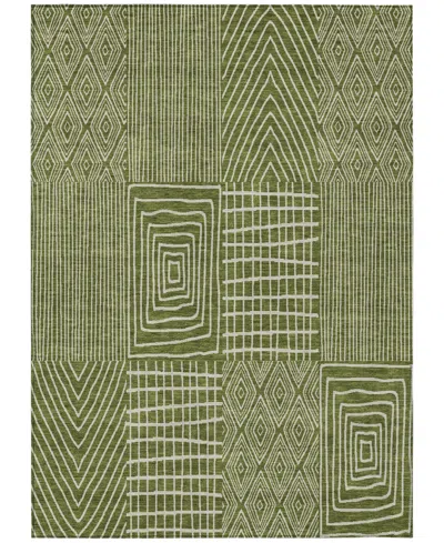 Addison Chantille Machine Washable Acn990 9'x12' Area Rug In Olive