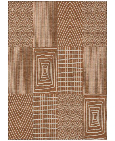 Addison Chantille Machine Washable Acn990 9'x12' Area Rug In Paprika