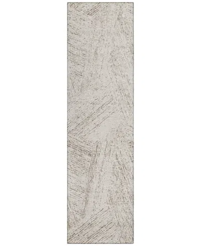 Addison Chantille Machine Washable Acn991 2'3"x7'6" Runner Area Rug In Beige