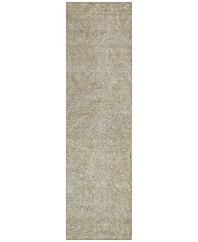 Addison Chantille Machine Washable Acn991 2'3"x7'6" Runner Area Rug In Beige