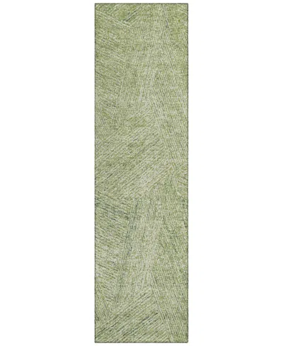 Addison Chantille Machine Washable Acn991 2'3"x7'6" Runner Area Rug In Grass