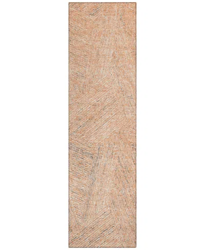Addison Chantille Machine Washable Acn991 2'3"x7'6" Runner Area Rug In Peach