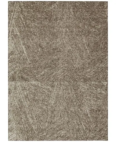 Addison Chantille Machine Washable Acn991 8'x10' Area Rug In Chocolate