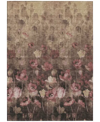 Addison Chantille Machine Washable Acn992 5'x7'6" Area Rug In Taupe