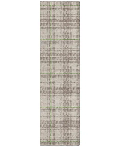 Addison Chantille Machine Washable Acn993 2'3"x7'6" Runner Area Rug In Beige