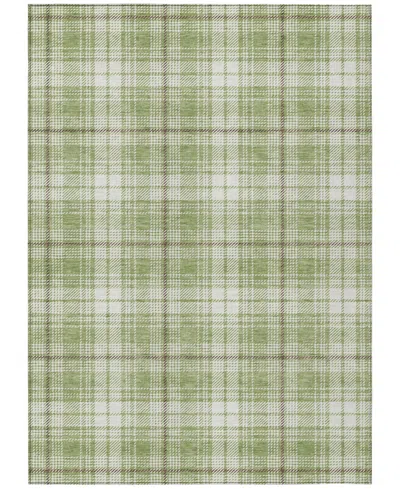 Addison Chantille Machine Washable Acn993 5'x7'6" Area Rug In Grass