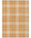 Addison Chantille Machine Washable Acn993 5'x7'6" Area Rug In Orange