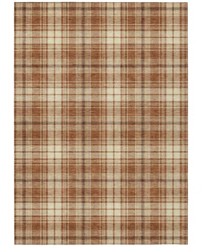 Addison Chantille Machine Washable Acn993 5'x7'6" Area Rug In Paprika