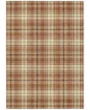 Addison Chantille Machine Washable Acn993 8'x10' Area Rug In Paprika