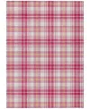 Addison Chantille Machine Washable Acn993 8'x10' Area Rug In Rose