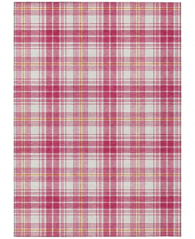 Addison Chantille Machine Washable Acn993 8'x10' Area Rug In Rose
