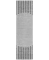 Addison Chantille Machine Washable Acn994 2'3"x7'6" Runner Area Rug In Gray