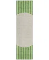 Addison Chantille Machine Washable Acn994 2'3"x7'6" Runner Area Rug In Green